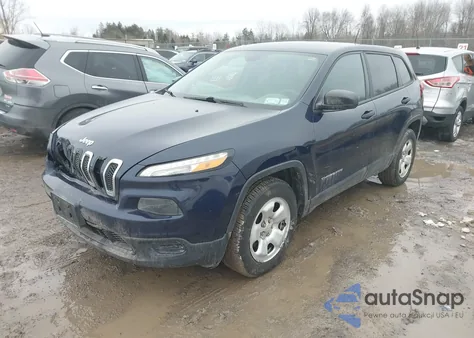 2014 Jeep Cherokee Sport из США, поврежденный, VIN 1C4PJMAB0EW253116